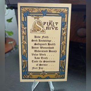 Antique Vintage The Spirit Of The Hive YWMIA church bible religious Mormon